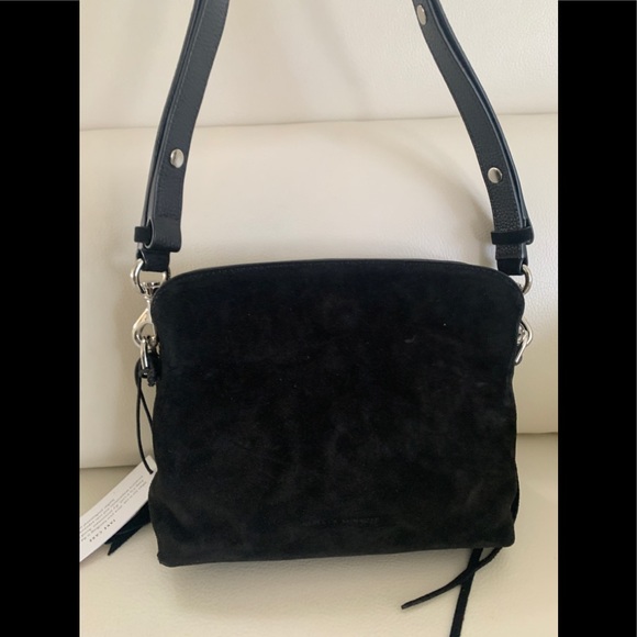 Rebecca Minkoff Darren Sm Crossbody w/Fringe Black - Picture 5 of 8